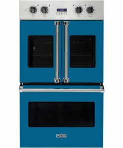 Viking - Professional 7 Series 30" Built-In Double Electric Convection Wall Oven - Alluvial blue