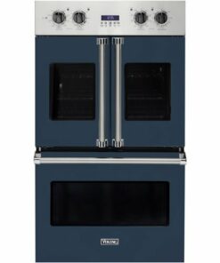 Viking - Professional 7 Series 30" Built-In Double Electric Convection Wall Oven - Slate blue