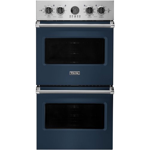 Viking - Professional 5 Series 27" Built-In Double Electric Convection Wall Oven - Slate blue