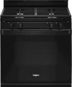 Whirlpool - 5.0 Cu. Ft. Freestanding Gas Range with Self-Cleaning and SpeedHeat Burner - Black 1