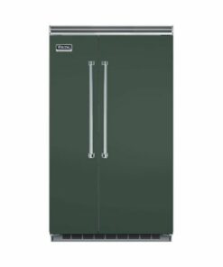 Viking - Professional 5 Series Quiet Cool 29.1 Cu. Ft. Side-by-Side Built-In Refrigerator - Blackforest Green