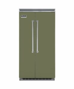 Viking - Professional 5 Series Quiet Cool 25.3 Cu. Ft. Side-by-Side Built-In Refrigerator - Cypress Green
