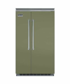 Viking - Professional 5 Series Quiet Cool 29.1 Cu. Ft. Side-by-Side Built-In Refrigerator - Cypress Green