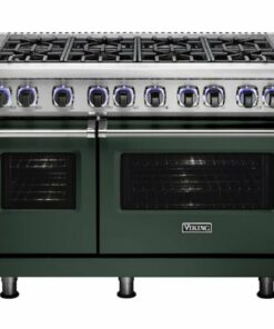 Viking - Professional 7 Series Freestanding Double Oven Dual Fuel Convection Range with Self-Cleaning - Blackforest green 0