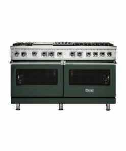 Viking - Professional 5 Series 9.4 Cu. Ft. Freestanding Double Oven Dual Fuel LP Gas Convection Range with Self-Cleaning - Blackforest green