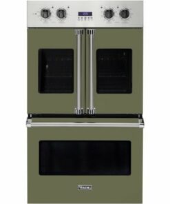 Viking - Professional 7 Series 30" Built-In Double Electric Convection Wall Oven - Cypress green