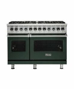 Viking - Professional 5 Series 7.3 Cu. Ft. Freestanding Double Oven Dual Fuel LP Gas Convection Range with Self-Cleaning - Blackforest green
