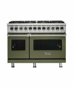 Viking - Professional 5 Series Freestanding Double Oven Dual Fuel Convection Range with Self-Cleaning - Cypress green 1