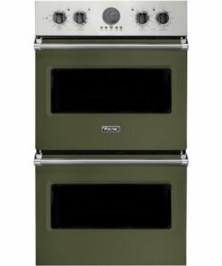 Viking - Professional 5 Series 30" Built-In Double Electric Convection Wall Oven - Cypress green 1