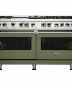 Viking - Professional 5 Series 9.4 Cu. Ft. Freestanding Double Oven Dual Fuel LP Gas Convection Range with Self-Cleaning - Cypress green