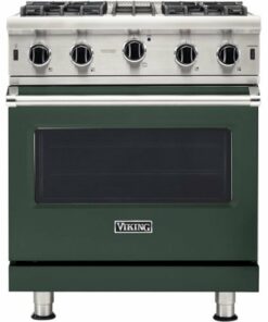 Viking - Professional 5 Series 4.0 Cu. Ft. Freestanding LP Gas Convection Range - Blackforest Green 0