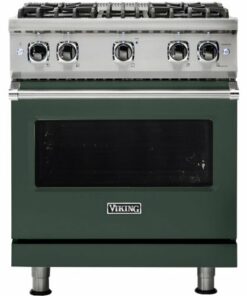 Viking - Professional 5 Series 4.0 Cu. Ft. Freestanding Gas Convection Range - Blackforest green 0