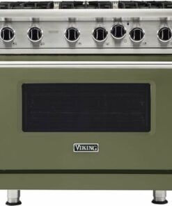 Viking - Professional 5 Series 5.1 Cu. Ft. Freestanding Gas Convection Range - Cypress green 0