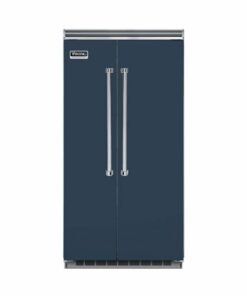 Viking - Professional 5 Series Quiet Cool 25.3 Cu. Ft. Side-by-Side Built-In Refrigerator - Slate Blue