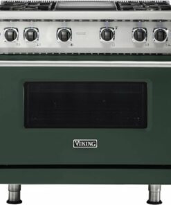 Viking - Professional 5 Series 5.1 Cu. Ft. Freestanding Gas Convection Range - Blackforest green 1