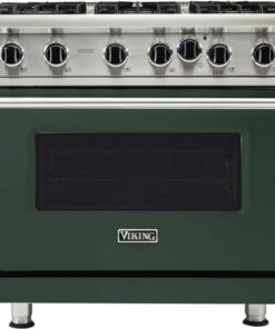 Viking - Professional 5 Series 5.1 Cu. Ft. Freestanding LP Gas Convection Range - Blackforest Green 0