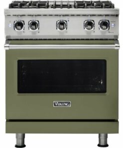 Viking - Professional 5 Series 4.0 Cu. Ft. Freestanding Gas Convection Range - Cypress green 0