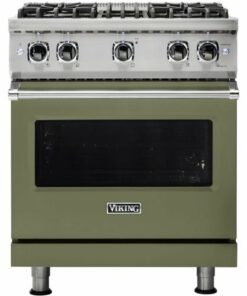 Viking - Professional 5 Series 4.0 Cu. Ft. Freestanding LP Gas Convection Range - Cypress Green 0