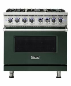 Viking - Professional 7 Series 5.1 Cu. Ft. Freestanding LP Gas Convection Range - Blackforest Green 0
