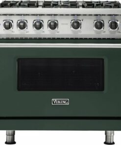 Viking - Professional 5 Series 5.1 Cu. Ft. Freestanding LP Gas Convection Range - Blackforest Green 1