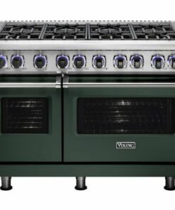 Viking - Professional 7 Series Freestanding Double Oven Gas Convection Range - Blackforest green 1