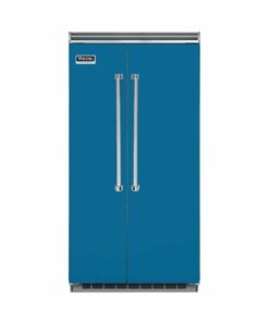 Viking - Professional 5 Series Quiet Cool 25.3 Cu. Ft. Side-by-Side Built-In Refrigerator - Alluvial Blue