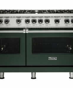 Viking - Professional 5 Series Freestanding Double Oven Gas Convection Range - Blackforest green 1