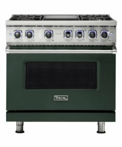 Viking - Professional 7 Series 5.1 Cu. Ft. Freestanding LP Gas Convection Range - Blackforest Green 1