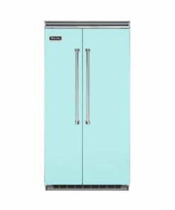 Viking - Professional 5 Series Quiet Cool 25.3 Cu. Ft. Side-by-Side Built-In Refrigerator - Bywater Blue