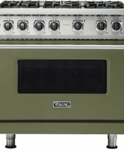 Viking - Professional 5 Series 5.1 Cu. Ft. Freestanding LP Gas Convection Range - Cypress Green 0