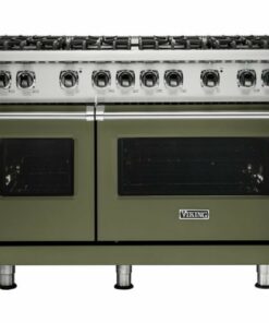 Viking - Professional 5 Series Freestanding Double Oven Gas Convection Range - Cypress green 1