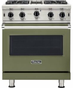 Viking - Professional 5 Series 4.0 Cu. Ft. Freestanding LP Gas Convection Range - Cypress Green 1