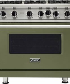 Viking - Professional 5 Series 5.1 Cu. Ft. Freestanding LP Gas Convection Range - Cypress Green 1