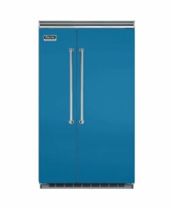 Viking - Professional 5 Series Quiet Cool 29.1 Cu. Ft. Side-by-Side Built-In Refrigerator - Alluvial Blue