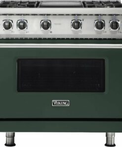 Viking - Professional 5 Series 5.1 Cu. Ft. Freestanding LP Gas Convection Range - Blackforest Green 2