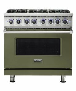 Viking - Professional 7 Series 5.1 Cu. Ft. Freestanding LP Gas Convection Range - Cypress Green 1