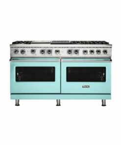 Viking - Professional 5 Series 9.4 Cu. Ft. Freestanding Double Oven Dual Fuel LP Gas Convection Range with Self-Cleaning - Bywater blue