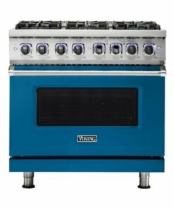Viking - Professional 7 Series 5.1 Cu. Ft. Freestanding LP Gas Convection Range - Alluvial Blue 0