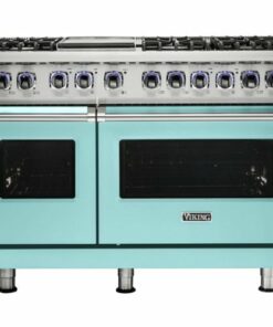 Viking - Professional 7 Series Freestanding Double Oven Gas Convection Range - Bywater blue 0