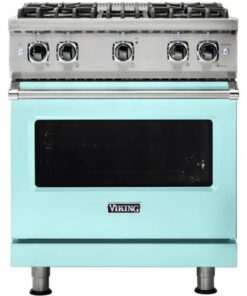 Viking - Professional 5 Series 4.0 Cu. Ft. Freestanding Gas Convection Range - Bywater blue 0