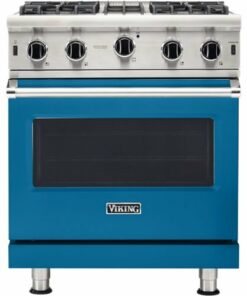 Viking - Professional 5 Series 4.0 Cu. Ft. Freestanding LP Gas Convection Range - Alluvial Blue 0
