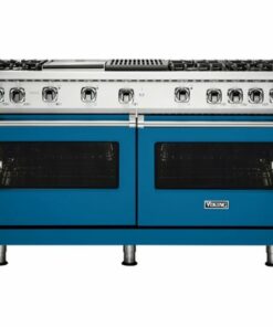 Viking - Professional 5 Series Freestanding Double Oven Gas Convection Range - Alluvial blue 0