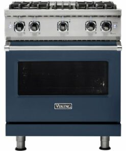 Viking - Professional 5 Series 4.0 Cu. Ft. Freestanding Gas Convection Range - Slate Blue 0