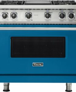 Viking - Professional 5 Series 5.1 Cu. Ft. Freestanding LP Gas Convection Range - Alluvial Blue 0