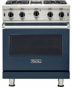 Viking - Professional 5 Series 4.0 Cu. Ft. Freestanding LP Gas Convection Range - Slate Blue 0