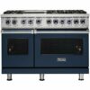 Viking - Professional 7 Series 6.1 Cu. Ft. Freestanding Double Oven LP Gas Convection Range - Slate Blue 1