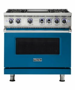 Viking - Professional 7 Series 5.1 Cu. Ft. Freestanding LP Gas Convection Range - Alluvial Blue 1