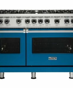 Viking - Professional 5 Series Freestanding Double Oven Gas Convection Range - Alluvial blue 2
