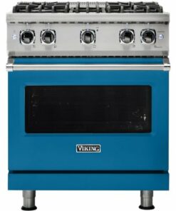 Viking - Professional 5 Series 4.0 Cu. Ft. Freestanding Gas Convection Range - Alluvial blue 0