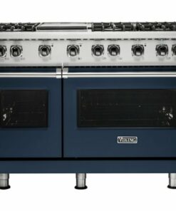 Viking - Professional 5 Series 6.1 Cu. Ft. Freestanding Double Oven LP Gas Convection Range - Slate Blue 1